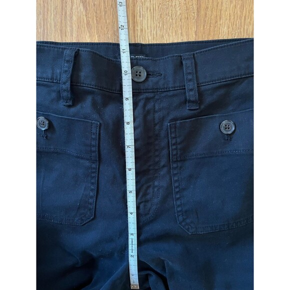 J Crew Black Cropped Sailor Slim Wide Leg Chino Pants Size 27 Petite - Picture 8 of 9